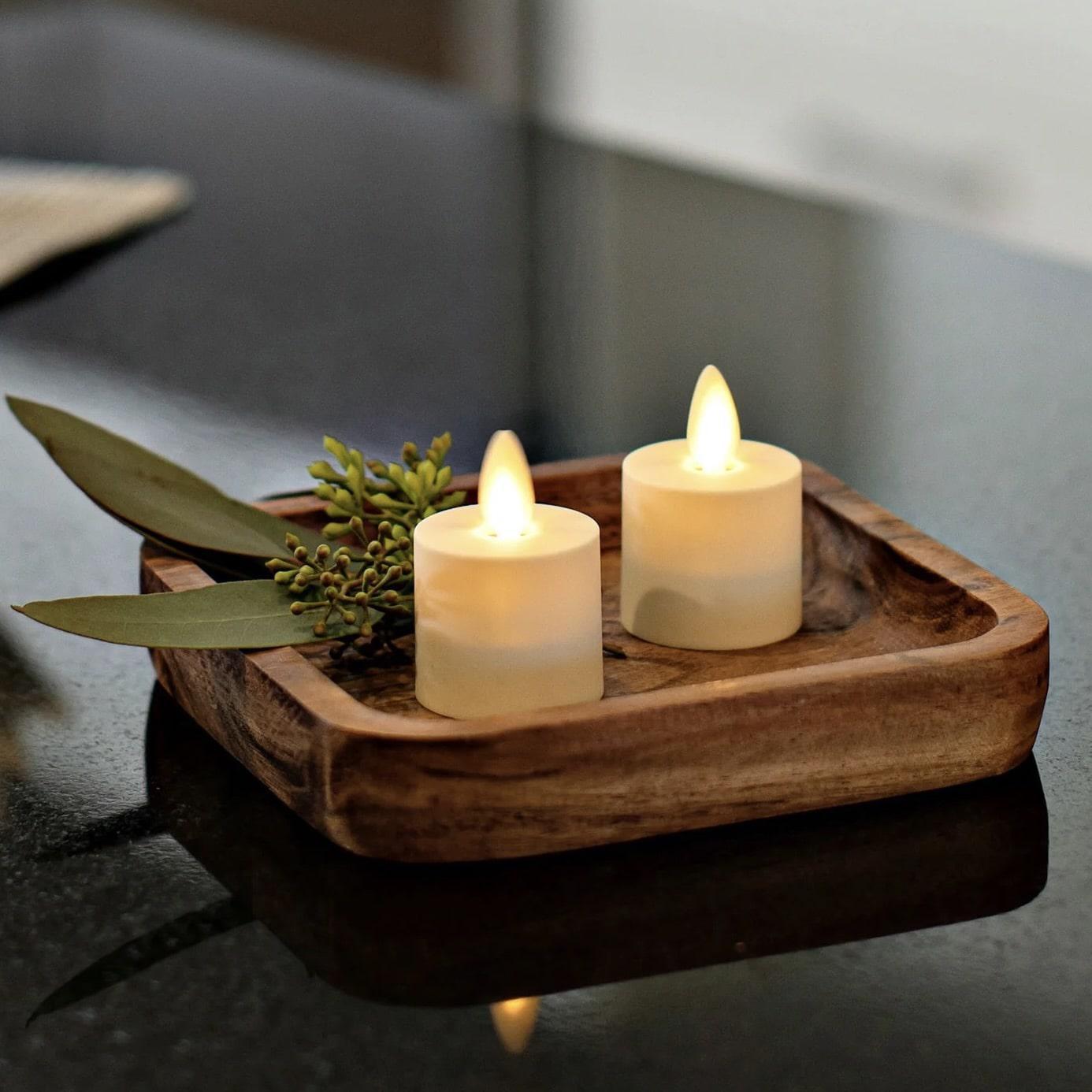 Pearl Ivory Flameless Tea Light Candles
